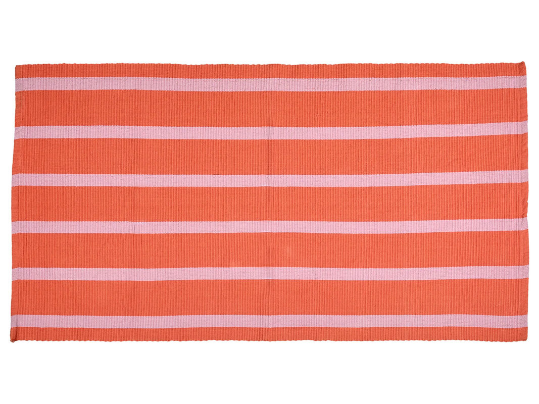 LIVARNO Teppich aus Baumwolle in Pink/Rot, pflegeleicht und strapazierfähig, B: 150 cm, T: 80 cm - Bild 3