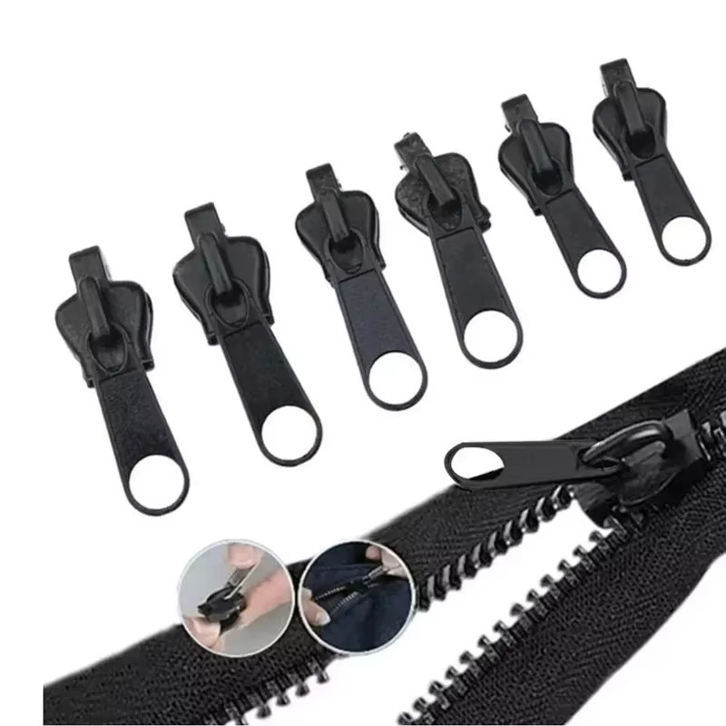 Universelles Reißverschluss-Reparaturset aus Metall in Schwarz mit Reißverschlussschiebern und Zahnrettung in 3 Größen - Bild 4