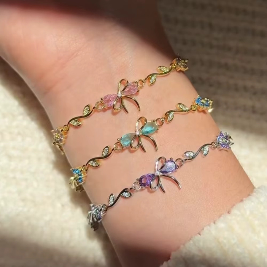 YUYAN Armband, Gold, Bunt, Edelstein, Kristall, Damen - Bild 1