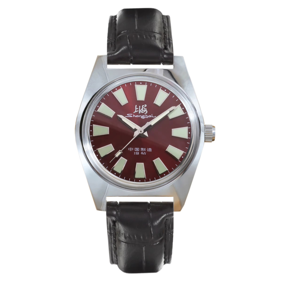 HEIMDALLR Armbanduhr, Handaufzug, Schwarz, Silber, Leder, Herren - Bild 5