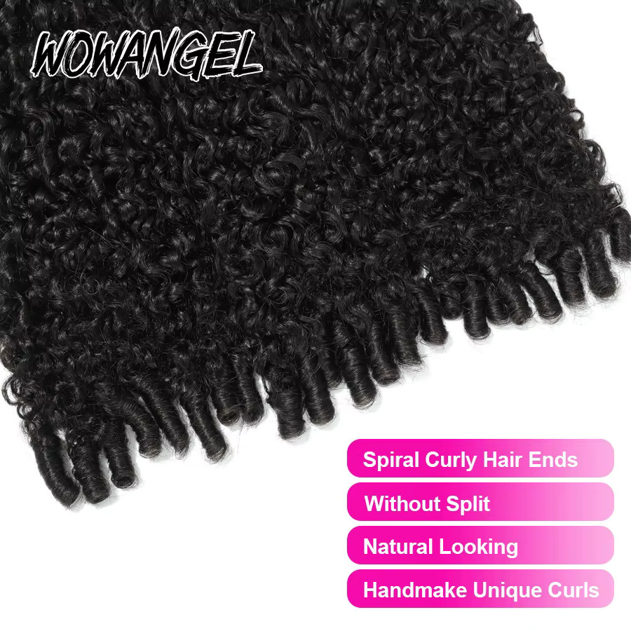 WOWANGEL Spirals Curly Bundles, Pixie Burmese Curls, 100 % Echthaar - Bild 5