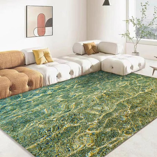 Karpetti 3D Ozean Meerwasser Teppich in Blau, B/B: 80 x 120 cm - Bild 1