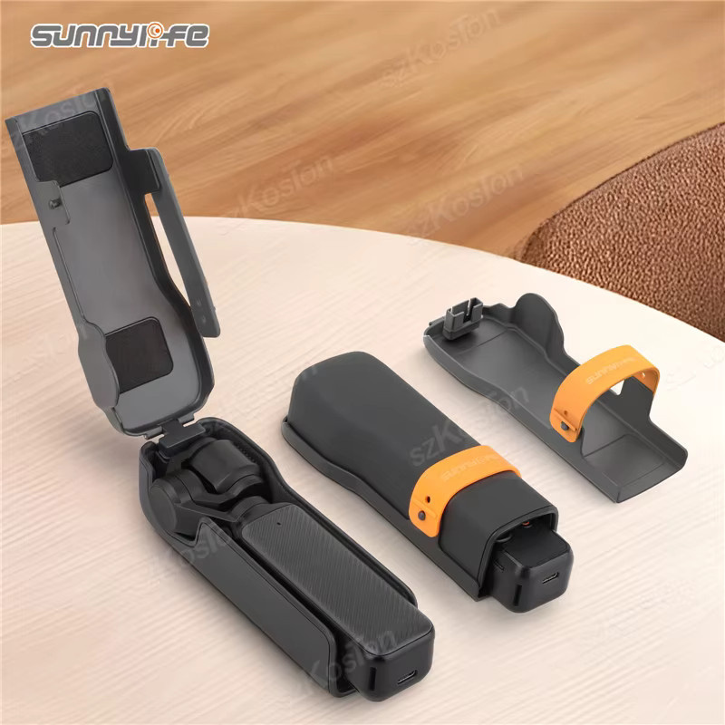 DJI Osmo Pocket 3 Schutzhülle in Schwarz mit Anti-Fall-Flip-Cover und Schnellverschluss - Bild 2