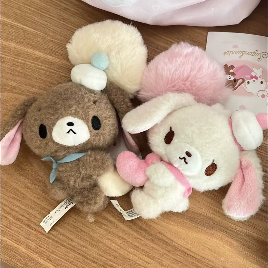 Sanrio Karamell-Häschen-Plüschtier, Plüsch-Anhänger, Unisex - Bild 1