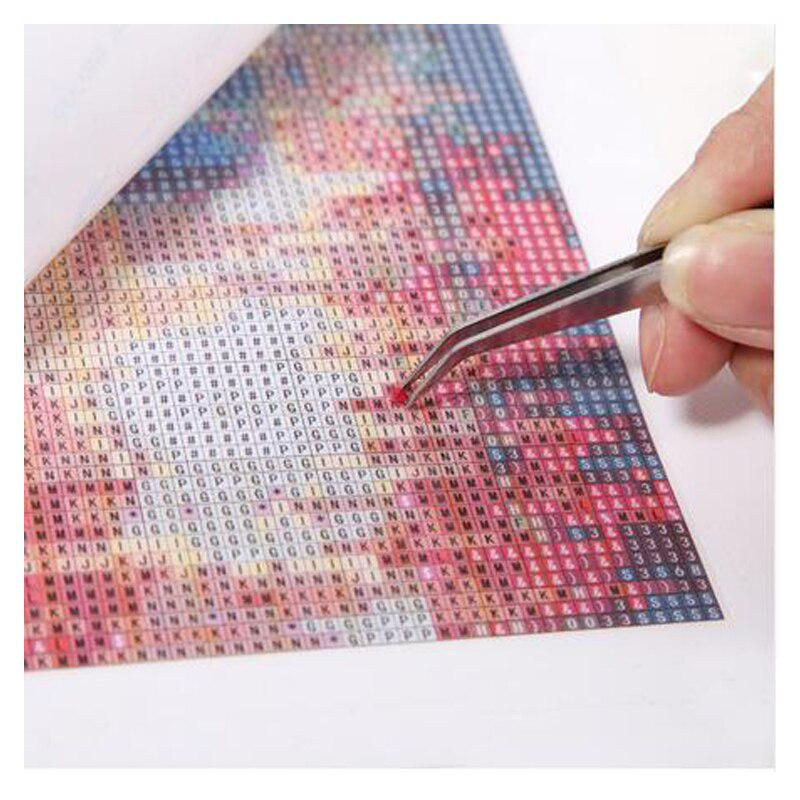 FIYO 5D Diamantgemälde Seepferdchen zum Selbermachen, Maritimes Motiv als Kreuzstich-Diamantstickerei, mehrfarbig, B/H: 20 x 30 cm - Bild 1