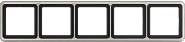 Jung Abdeckrahmen 5-Fach CD500 in Platin/Silber - Bild 1