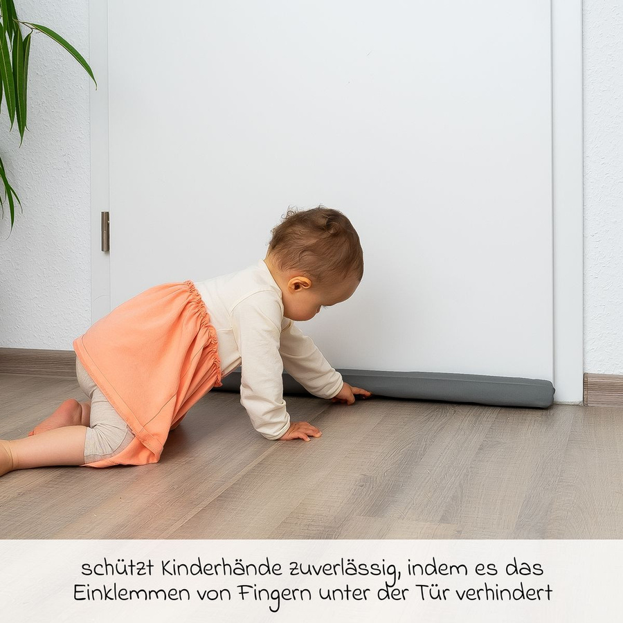 Reer Fingerklemmschutz Bodenspalte aus Schaumstoff in Grau - Bild 2