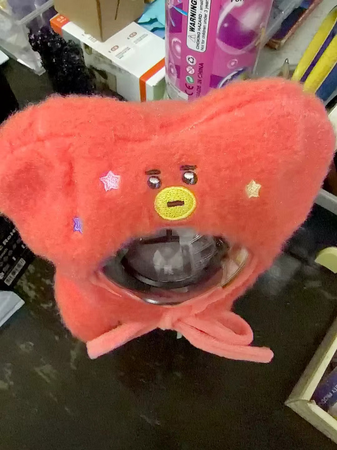 LINE FRIENDS BT21 Kawaii Anime Reise-Serie Plüsch-Kopfbedeckung, mit Konzert-Lichtset & Puppen-Umhang - Bild 3