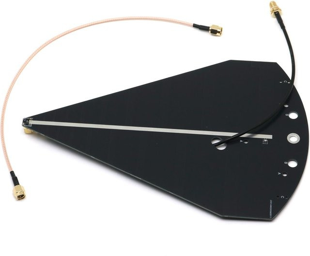 DykbRadio Logarithmisch-Periodische Richtantenne 50MHz-6GHz in Schwarz für 2,4G 5G 5,8GHz HF-Signalantenne für Amateurfunk-Verstärker und Spektrumnetzwerkanalysator VNA - Bild 1