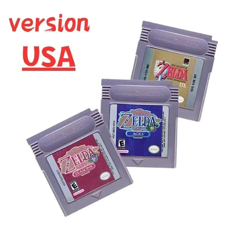 Zelda Legend of Zelda Awakening Oracle of Seasons DX Links Awakening GBC Spielmodul USA-Version von Bandai - Bild 1