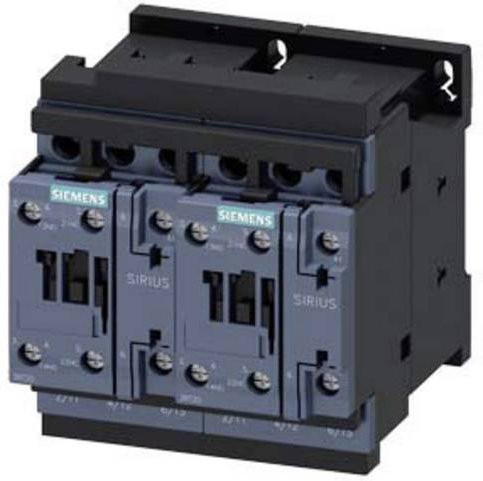 Siemens Wendeschützkombination 3RA2325-8XB30-1AL2, 3 Schließer, 690 V/AC, 17A, grau - Bild 1