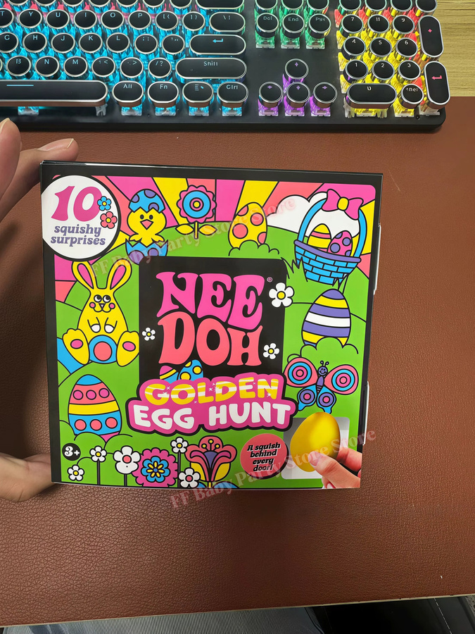 Needoh Goldenes Ei Schatzsuche Überraschungsbox, Squishy-Surprise Stressabbau-Quetschspielzeug - Bild 5