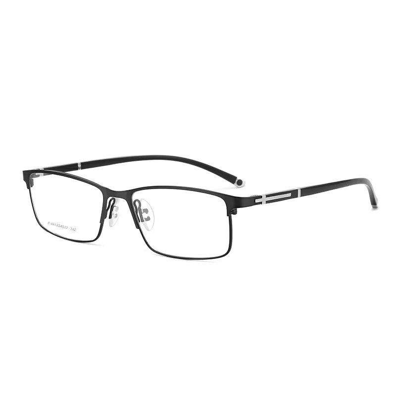 BCLEAR Korrektionsbrille, Herren, Vollrand, quadratisch, Metall, schwarz - Bild 3