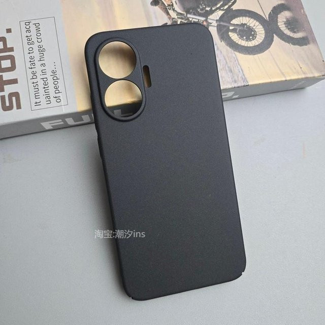 Xiaomi Schutzhülle für Redmi Turbo 4 Pro und POCO F7 Pro, Matte Stoßfeste Bumper-Schale aus Hart-PC, Schwarz - Bild 1