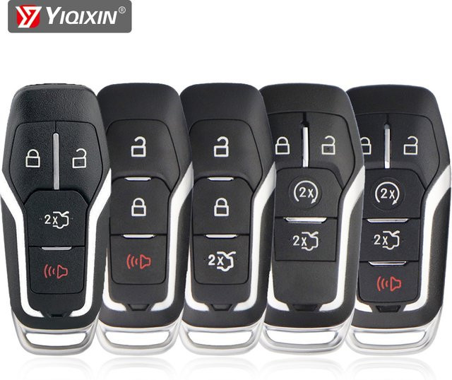 Yiqixin Flip Remote Autoschlüssel Shell Case für Ford Fusion Explorer Mustang Mondeo Kuga in Schwarz - Bild 1