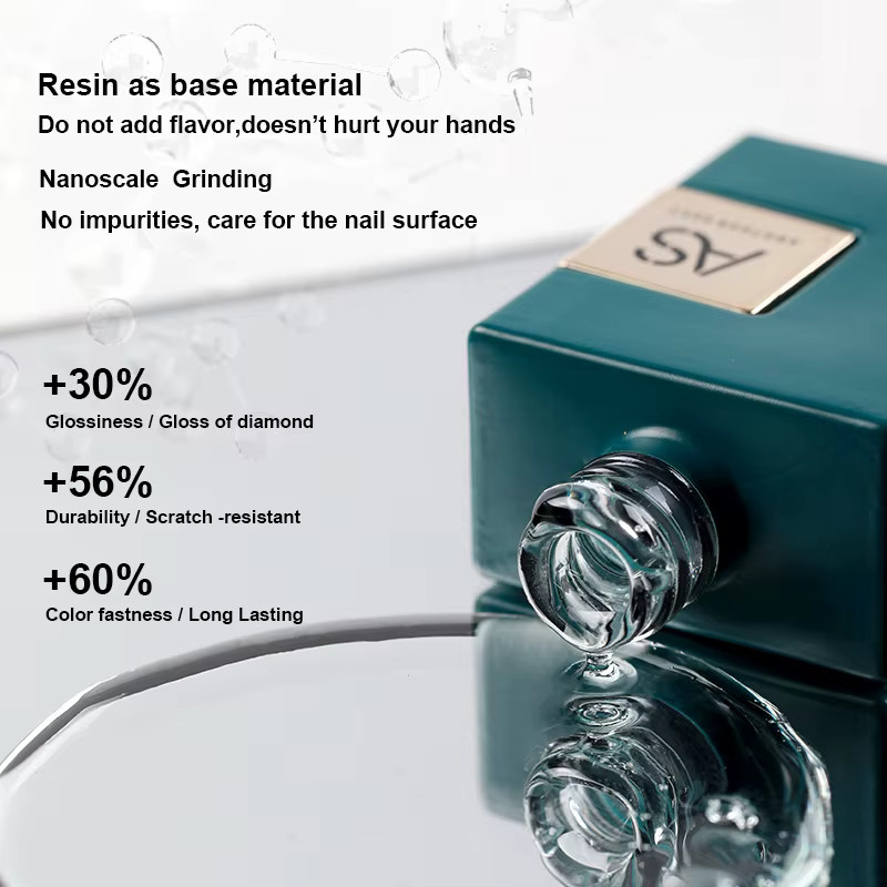 AS Basis- und Überlack für Gel-Nagellack, 15 ml, Matt - Bild 3