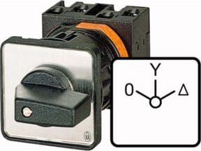 Eaton Stern-Dreieck-Schalter 32A, 13kW, 3p, IP65, Schwarz, T3-4-8410/E - Bild 1