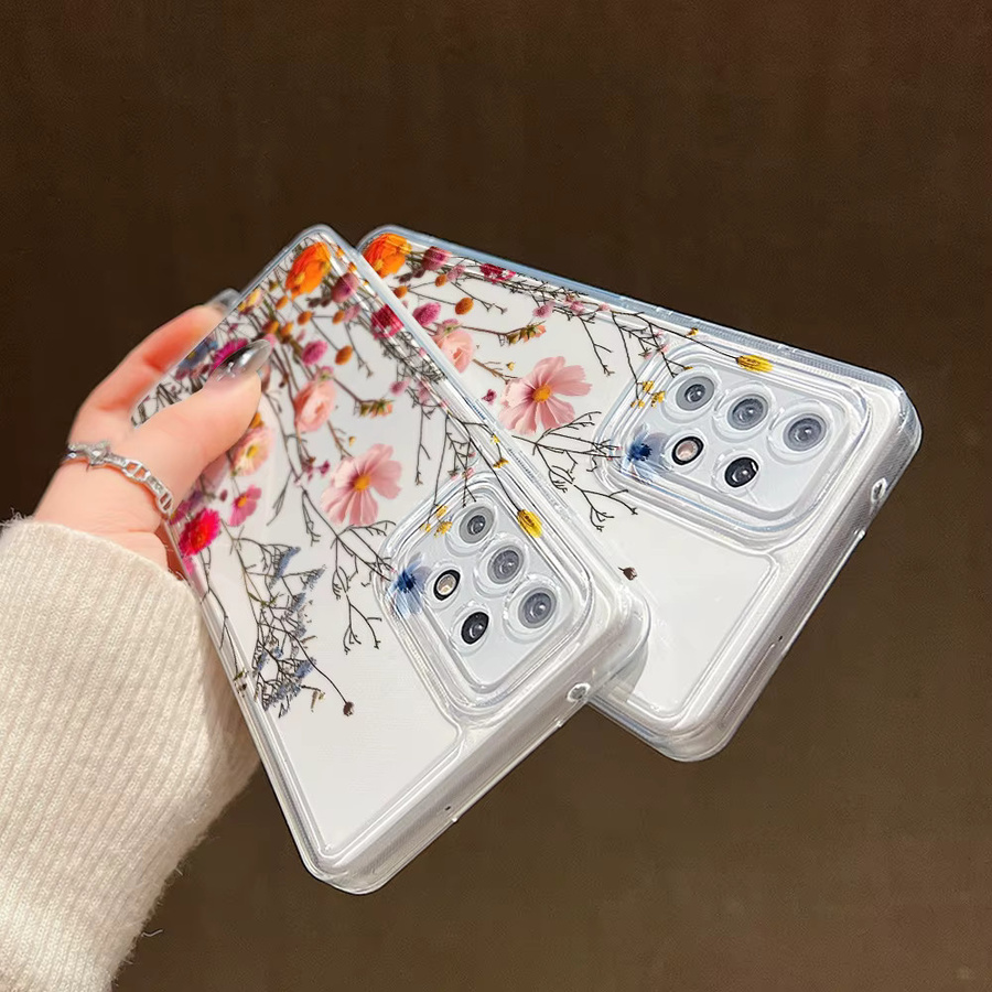 Transparente Handyhülle mit Blumen-Design für Samsung Galaxy S25 Ultra, S24 Ultra, S23 FE, S24 FE, S22, S21, S20, S25 Plus und S10+ - Bild 6