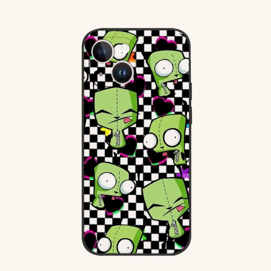 I-Invader Zim Anime Handyhülle für iPhone 16 15 14 13 12 11 Pro Max Plus Mini XR XS SE in Multicolour - Bild 7