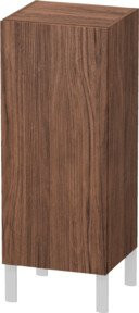 Duravit L-Cube individual Halbhochschrank mit Glastüren in Nussbaum dunkel matt, Tür rechts, B/T/H: 25 x 20 x 90 cm - Bild 1