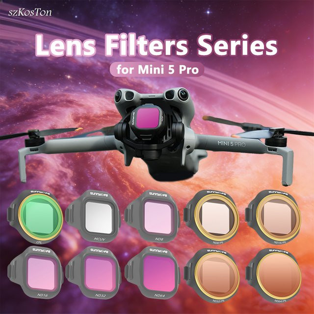 DJI Mini 5 Pro Filterset mit MCUV, CPL und ND/PL Filtern für professionelles Fotografie-Zubehör - Bild 1