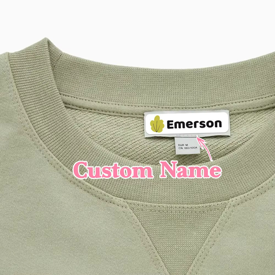 Personalisierte Cartoon-Namensaufkleber in Multicolour, transparente DIY-Namensetiketten für Kinder zur Kennzeichnung von Schultaschen, Flaschen, Boxen und Uniformen - Bild 2