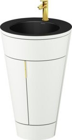 Duravit Waschtischunterschrank Starck 1 c-bonded Set, Weiß Matt, B/T/H: 56 x 60,5 x 86,4 cm - Bild 1