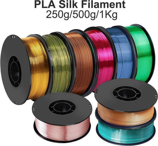 3D Maliang PLA Seide Filament 1,75mm für FDM 3D-Drucker in Gold, Pink oder Multicolour - Bild 1