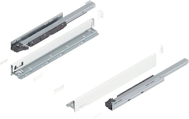 Blum Legrabox Pure Set Schubladensystem mit Blumotion Soft-Close, Nennlänge: 550 mm, Tragkraft: 40 kg, Farbe: Seidenweiß - Bild 1