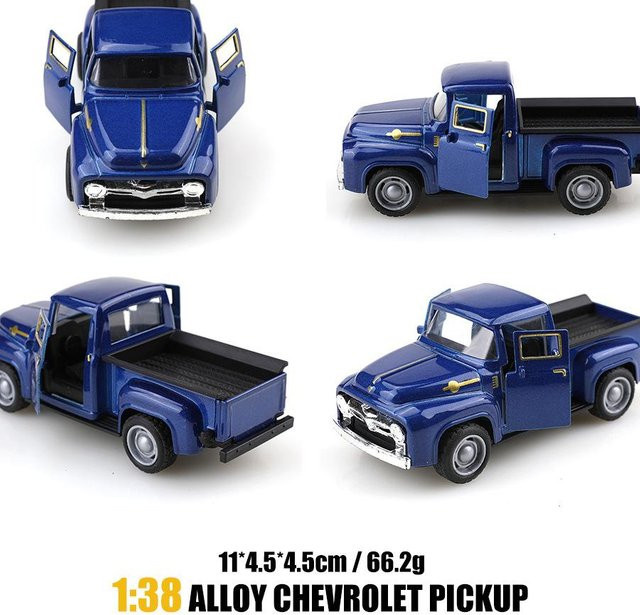 Linyi toy car Retro Xiaohong Oldtimer, Legierter Pickup-Truck, Spielzeugauto-Modell, ab 14 Jahren - Bild 1