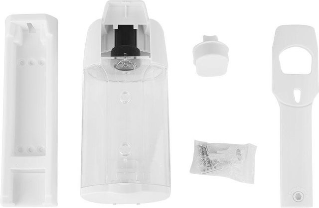 CosyHome Wandmontierter Flüssigseifenspender aus Kunststoff für Badezimmer und Hotel, Weiß, 350 ml - Bild 1