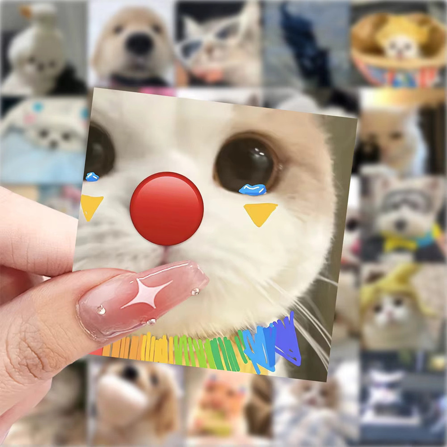 59 Stück Tier-Avatar-Aufkleber mit niedlichen Kopf-Porträts in Multicolor für deine DIY-Dekoration und Sammelalben von YourLife Store - Bild 2