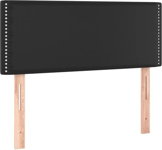 vidaXL LED Kopfteil in Schwarz aus Kunstleder mit USB-Ladeanschluss und integrierter Beleuchtung, B/T/H: 90 x 5 x 78-88 cm - Bild 1