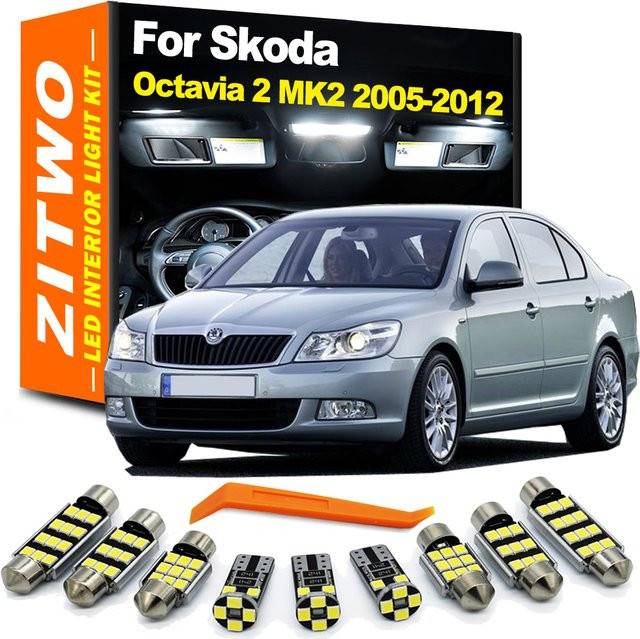 ZITWO LED Innenbeleuchtungs-Set für Skoda Octavia 2 MK2 II A5 Limousine und Combi (2005–2012) - Bild 1