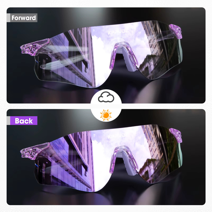 KAPVOE Sonnenbrille, randlos, purple, Kunststoff, Herren - Bild 4