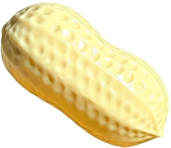 Binchi Erdnuss Squishy, Knuspriger Stressball, Knetspielzeug, beige - Bild 1
