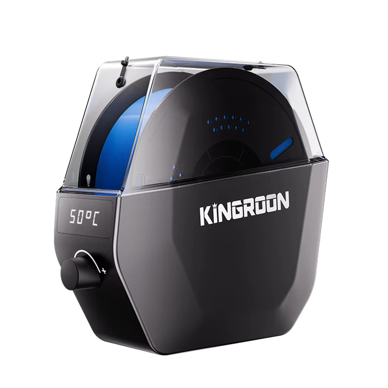 KINGROON KR01 Filament-Trocknerbox in Schwarz für 1,75mm Filament wie PLA PETG TPU ABS ASA mit 360° Heißluft-Heizung - Bild 8