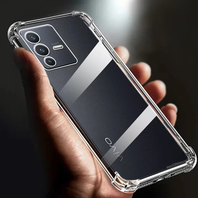 Stoßfeste transparente TPU-Handyhülle für Vivo V23 5G mit verstärktem Airbag-Schutz - Bild 1
