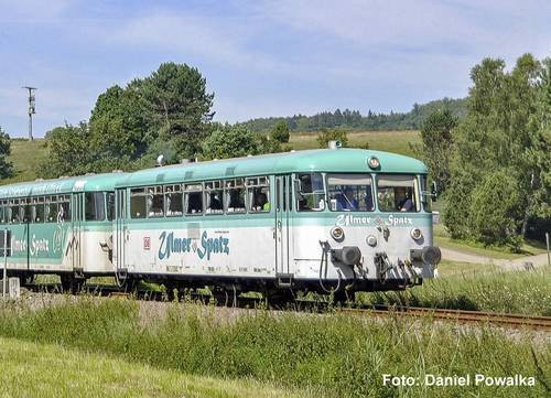 PIKO H0 Dieseltriebwagen BR 798 + Steuerwagen Ulmer Spatz DB AG mintgrüner Set - Bild 1