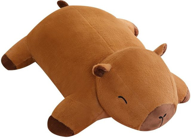 Binchi Fitness Capybara Plüschtier Bodenmatte, braun, 60cm, ab 14 Jahre - Bild 1