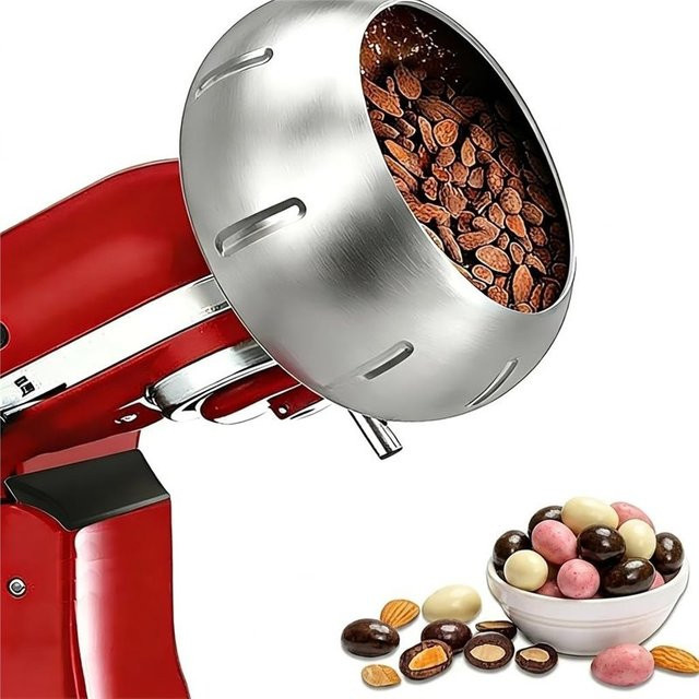 B82B Candy Coating Aufsatz für KitchenAid Tilt-Head Küchenmaschinen, Farbe: Silber, passend für 4,5 QT und 5 QT Modelle - Bild 1