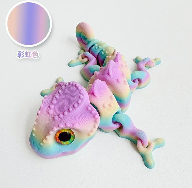 BC Pet Supplies Chamäleon-Modell, 3D-Druck, flexible Gelenke, 10cm - Bild 1