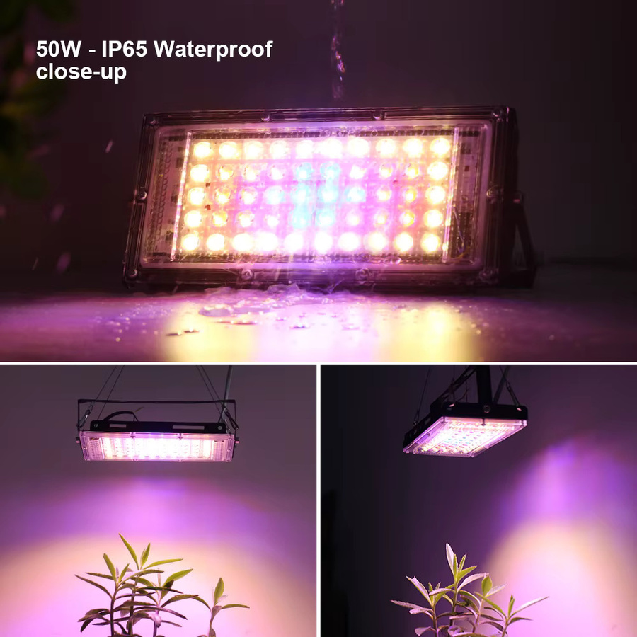 PARKSON LED Pflanzenwachstumslampe Vollspektrum mit EU-Stecker in Schwarz - Bild 6