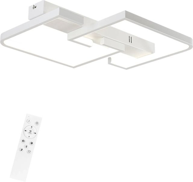 NETTLIFE LED Deckenleuchte aus Metall in Weiß, dimmbar, Durchmesser: 61 cm - Bild 1