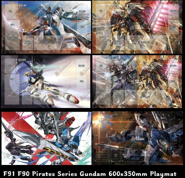 Bandai Gundam Pirates Series Kampfkartenmatte, Gummi, Bunt / Mehrfarbig - Bild 1