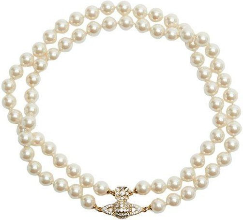 Vivienne Westwood Perlen-Choker, Doppellagige Perlen-Halskette, Damen - Bild 1