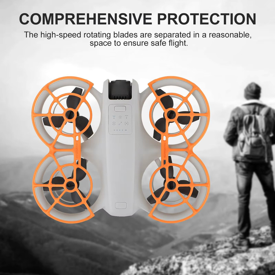 DJI Neo Propellerschutz Anti-Kollisions-Schutzring in Rot und Orange - Bild 2