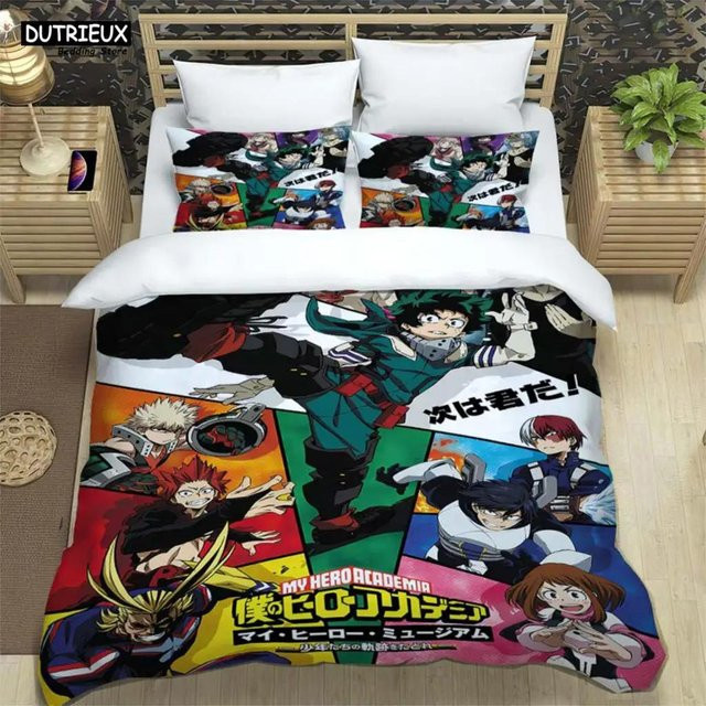Bettwäscheset Mein Held Wissenschaft Cartoon mit 3D-Druck in Multicolor, weich und bequem, B/H: 135 x 200 cm - Bild 1