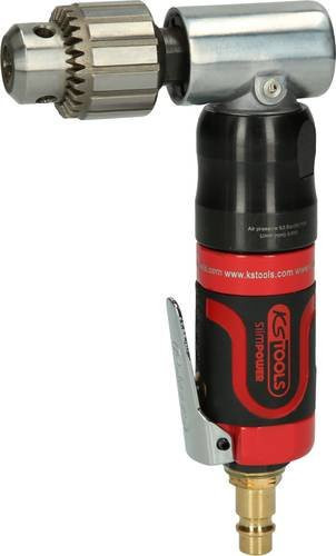 KS Tools 515.5525 SlimPOWER Mini-Druckluft-Winkelbohrmaschine 3/8 Zoll in Rot - Bild 1