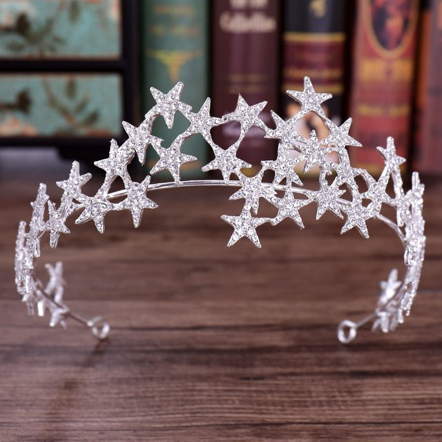 Handa made Diadem, Kristall, Roségold, Silber, Hochzeit - Bild 1